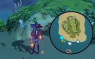 It's buried in this spot (Image via HoYoverse)